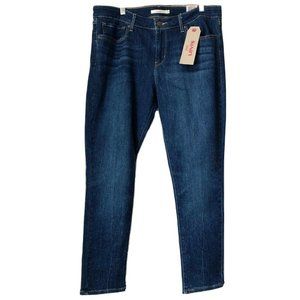 Levis 711 Ankle Skinny Blue Jean Mid Rise 14/32